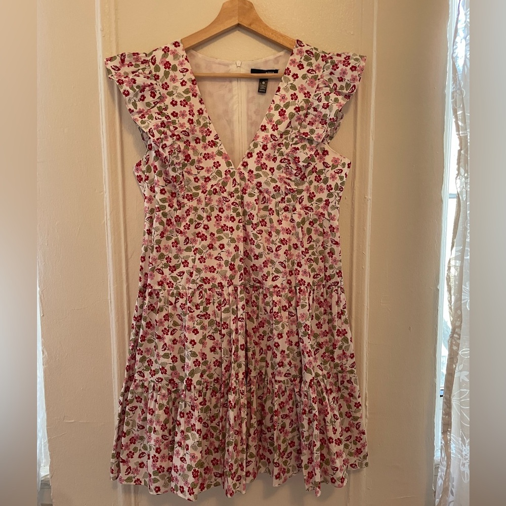 Aqua Floral Dress